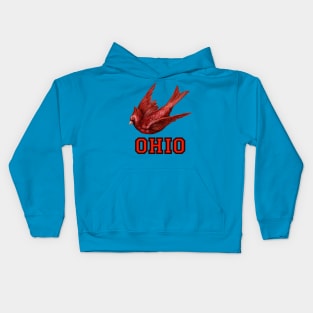 Vintage Style Ohio Cardinals Kids Hoodie